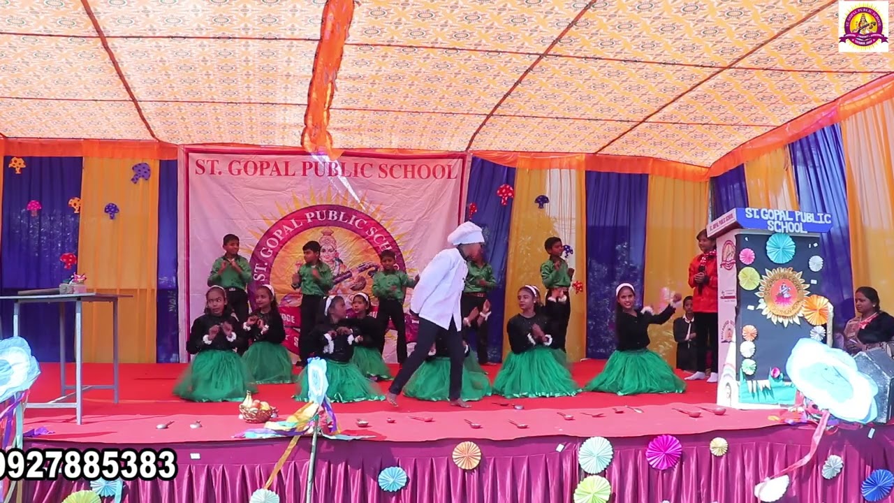 Junk Food Skit Performance with Anchoring | 9th Annual Function | St. Gopal Public School