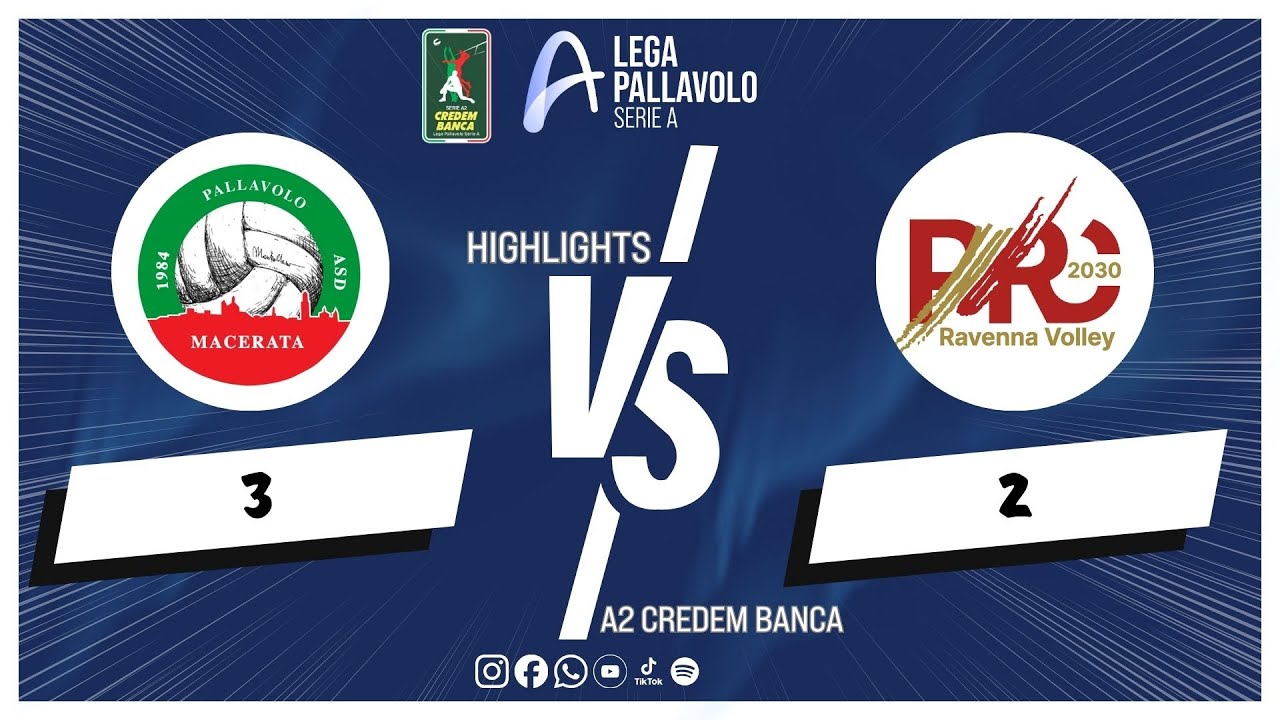 Highlights A2 Credem Banca | Banca Macerata Fisiomed MC &ndash; Consar Ravenna | 2&ordf; giornata