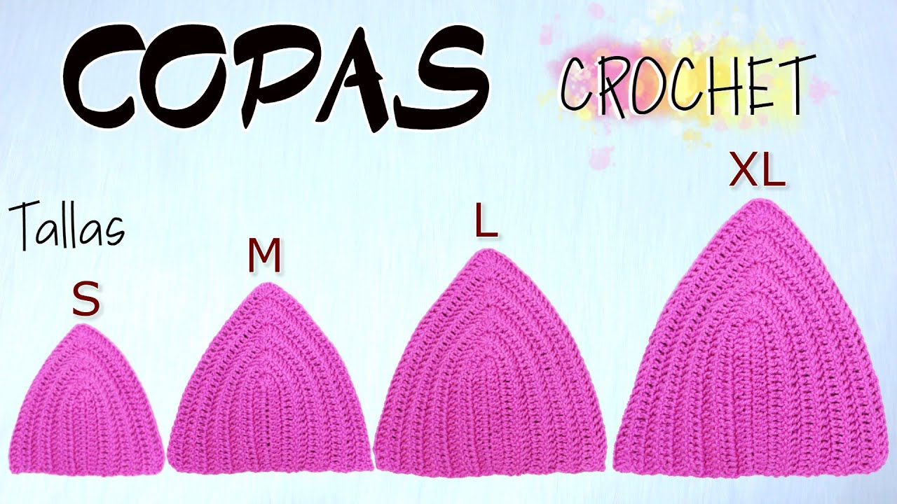 Como Tejer COPAS a CROCHET Todas las Tallas PRINCIPIANTES | СУБТИТРЫ НА РУССКОМ ЯЗЫКЕ