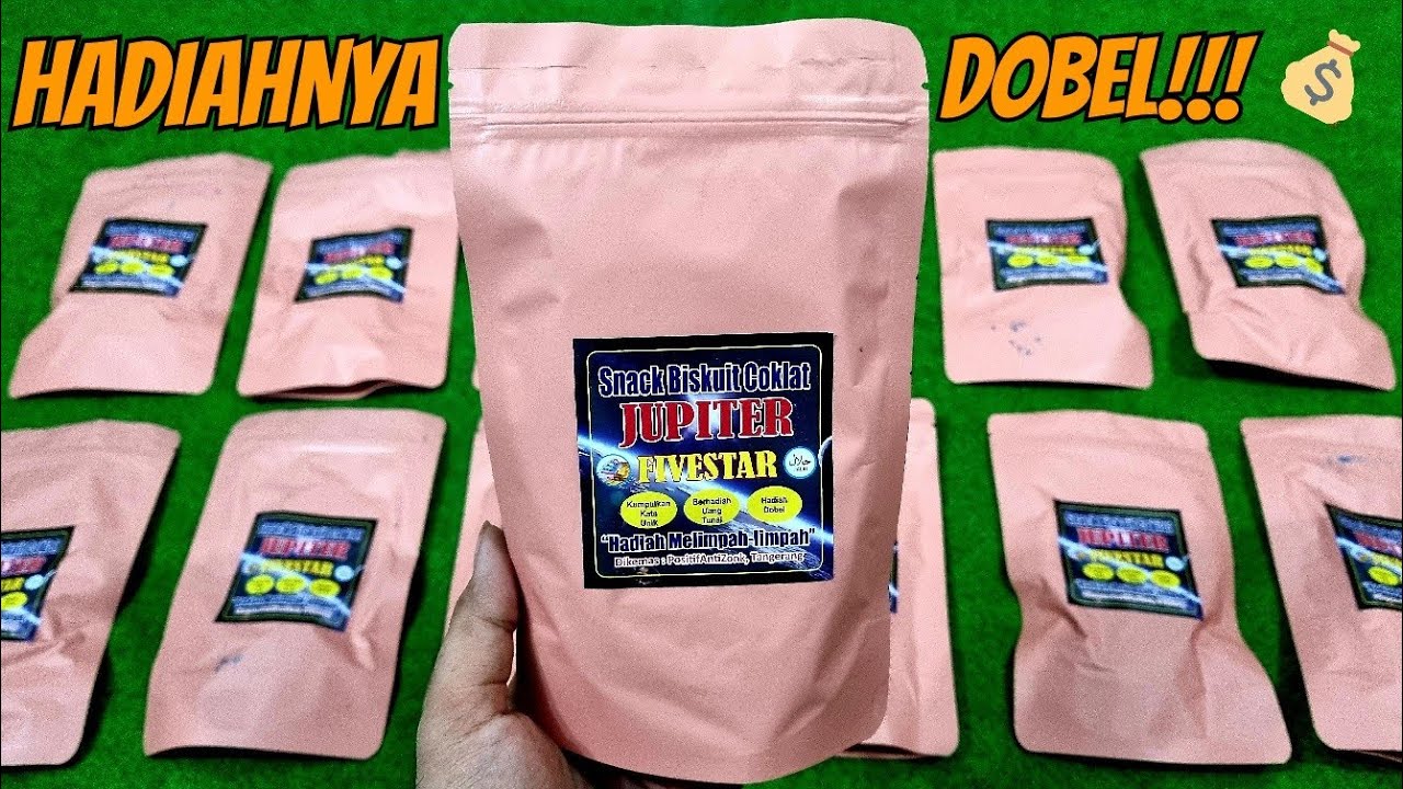 WOW!!! HADIAHNYA DOBEL!!! UNBOXING BISKUIT COKLAT JUPITER FIVESTAR BERHADIAH UANG & EMAS