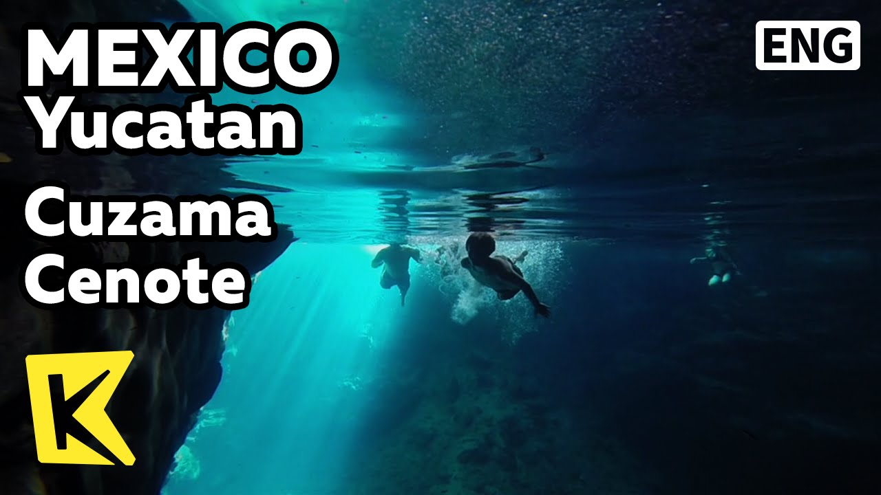 【K】Mexico Travel-Yucatan[멕시코 여행-유카탄]쿠자마, 세노테 천연 우물 수영/Cuzama Cenote/Well/Swim/Cave