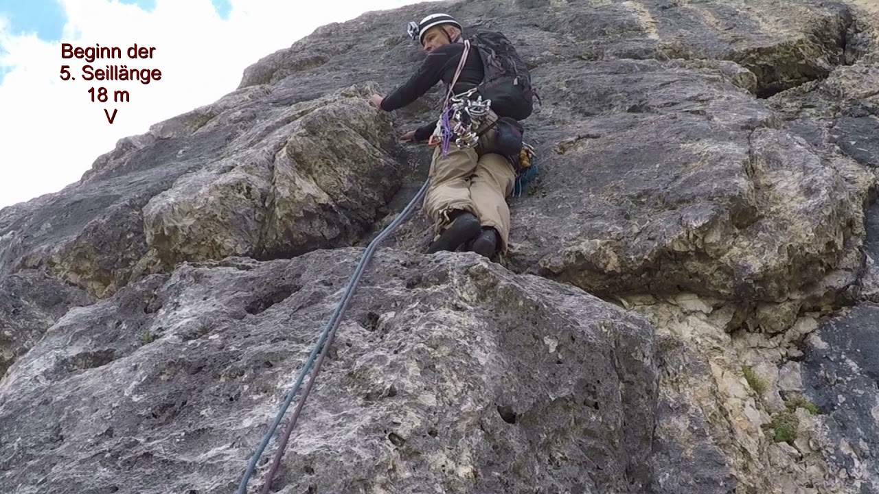 Zweiter Sellaturm, Westwand, Glück Führe, seconda torre del sella, via glück, Dolomiten