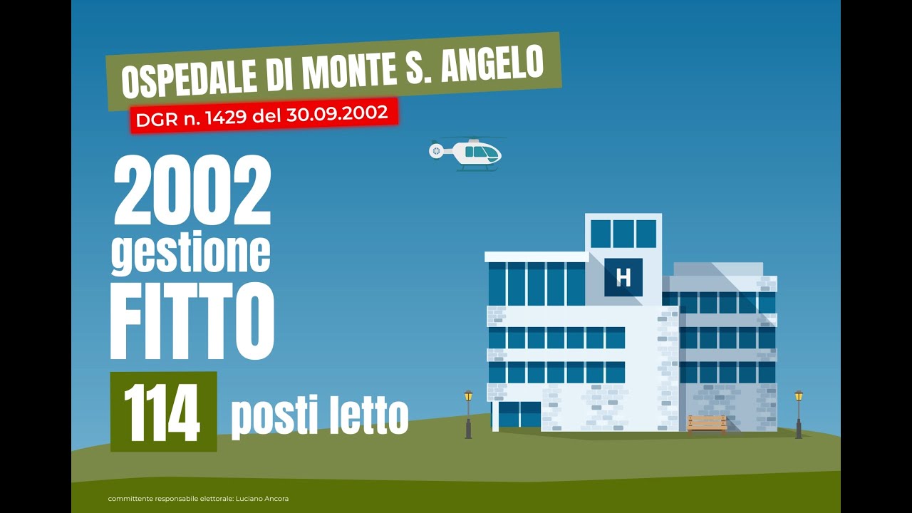 Ospedale di Monte Sant'Angelo. La vera storia.