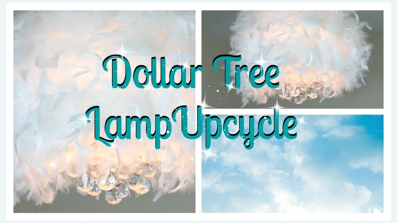 💎DIY Feather Lamp|| Dollar Tree Lamp Upcycle💎