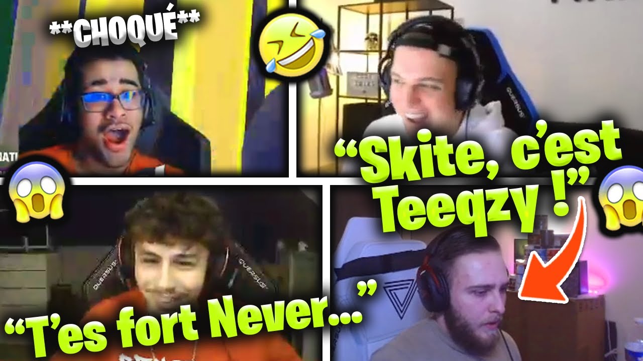 SKITE VS TEEQZY 😳 NEVERSAYYES IMPRESSIONNE REYOZ 😱 (Fortnite Moments France)