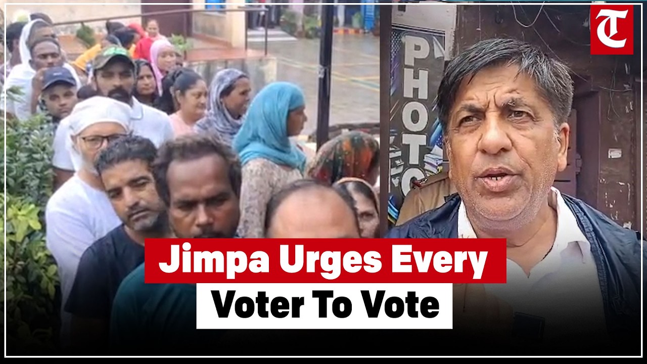 AAP MLA Brahm Shankar Jimpa casts vote, urges citizens to strengthen democracy by voting