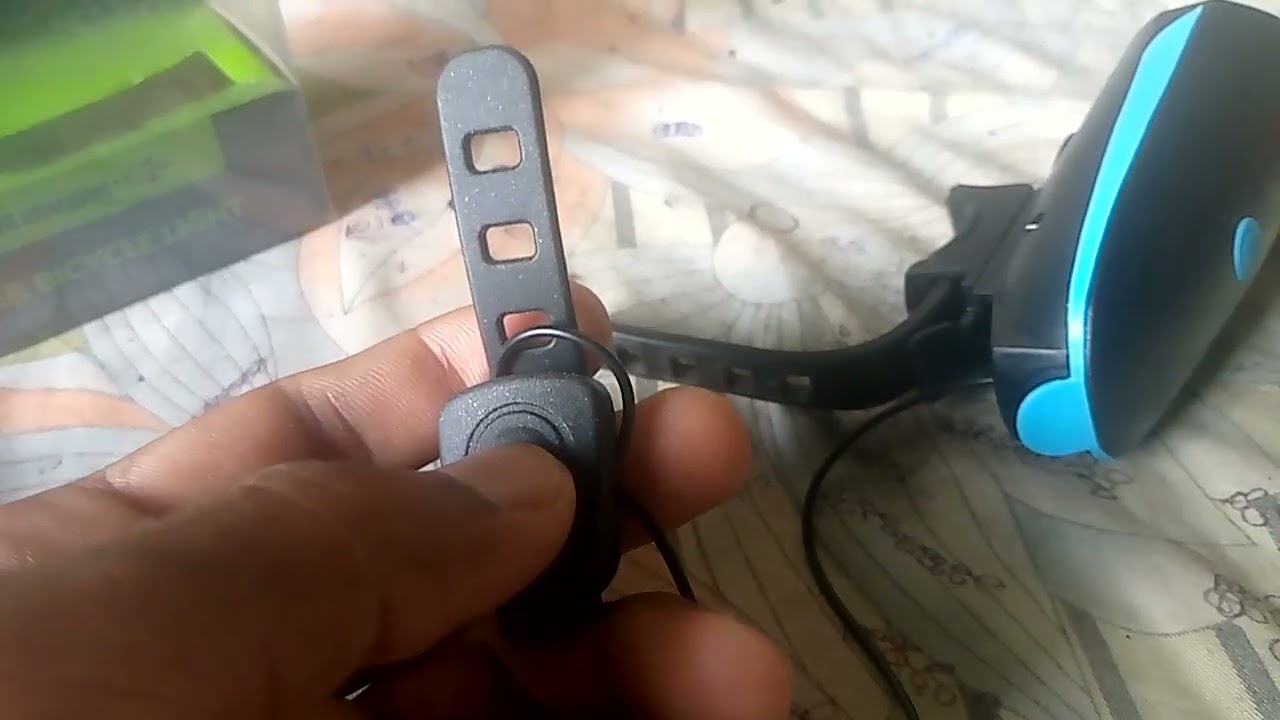 Bicycle headlight unboxing  bicycle led light with horn unboxing