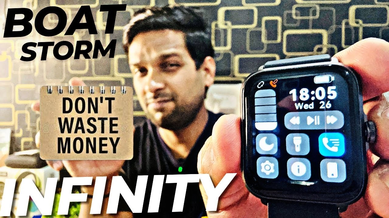 Biggest Battery bt Calling Watch Under ₹1500! ⚡ boAt Storm Infinity Review - 15 Days No Charging ?
