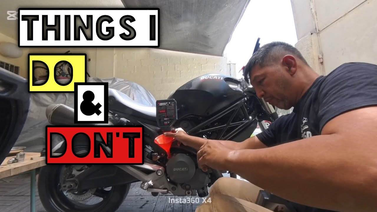 How to Change the Engine Oil of a Ducati Monster 696