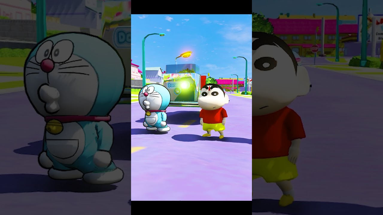 😱Nobita meets his😍best friend ?? p3 #tristar18 #nobita #shorts #short #funnyvideos #gta5