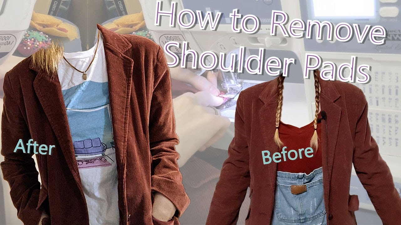 How to Remove Shoulder Pads | *easy and sew-free option!