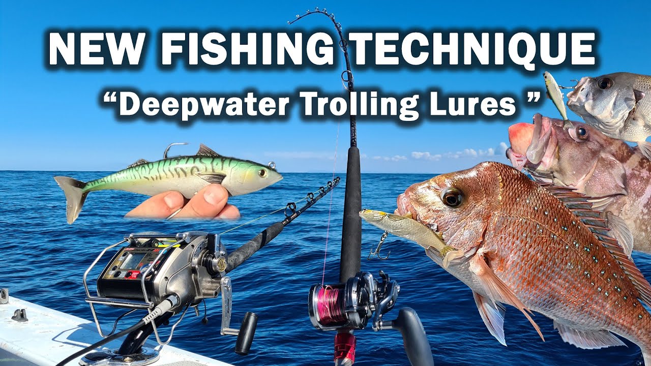 DEEPWATER TROLLING REEF FISH with Swimbait Lures in 100 plus mtrs of water