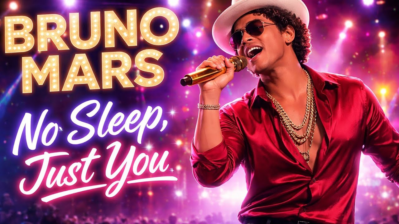 Bruno Mars – No Sleep, Just You (Official Stage Vibes) 🔥✨