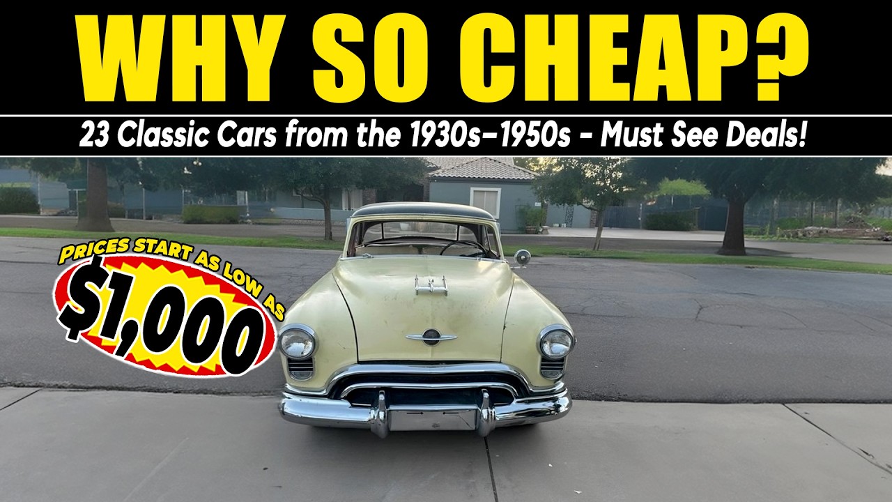 Why So Cheap 23 Classic Cars from the 1930s–1950s   Must See Deals!