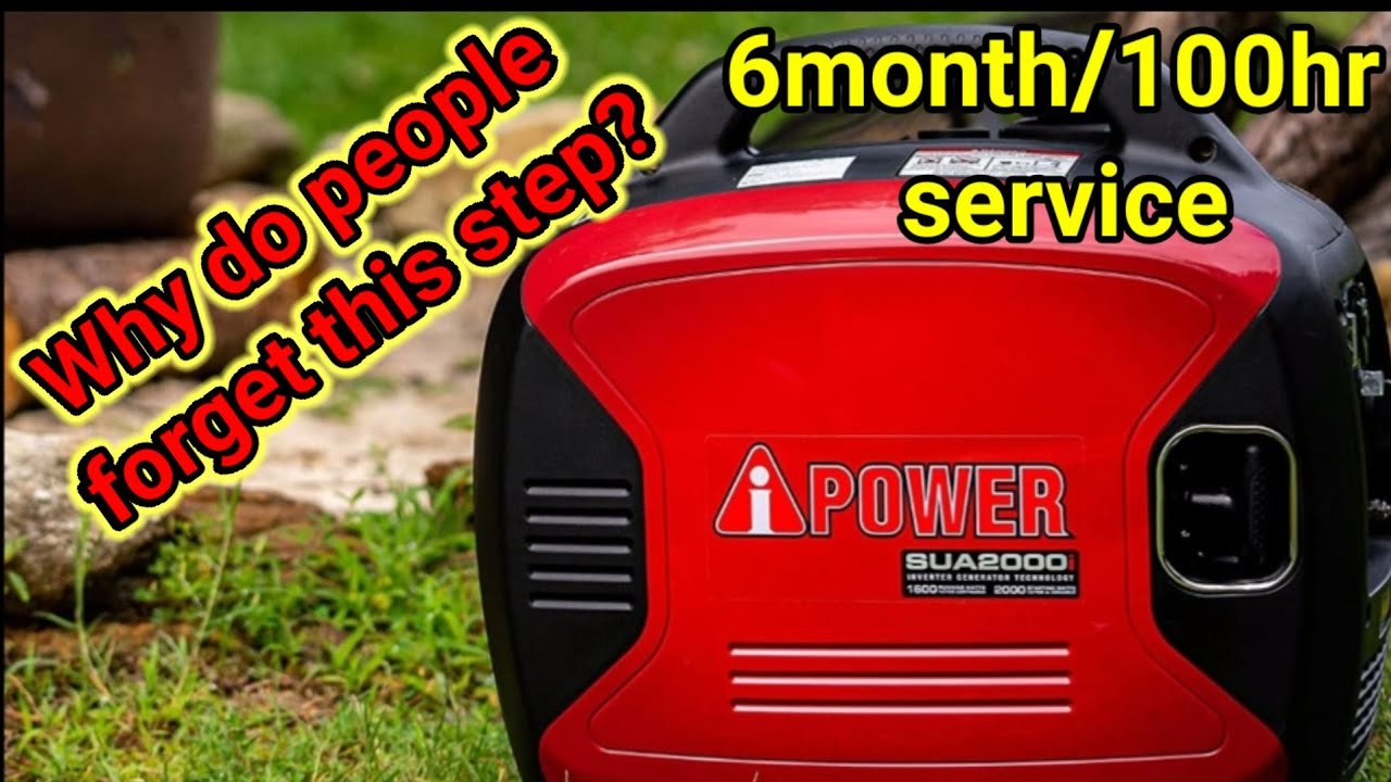 A ipower inverter Generator Oil change DIY 100hr 6 month service yamaha generator Rv
