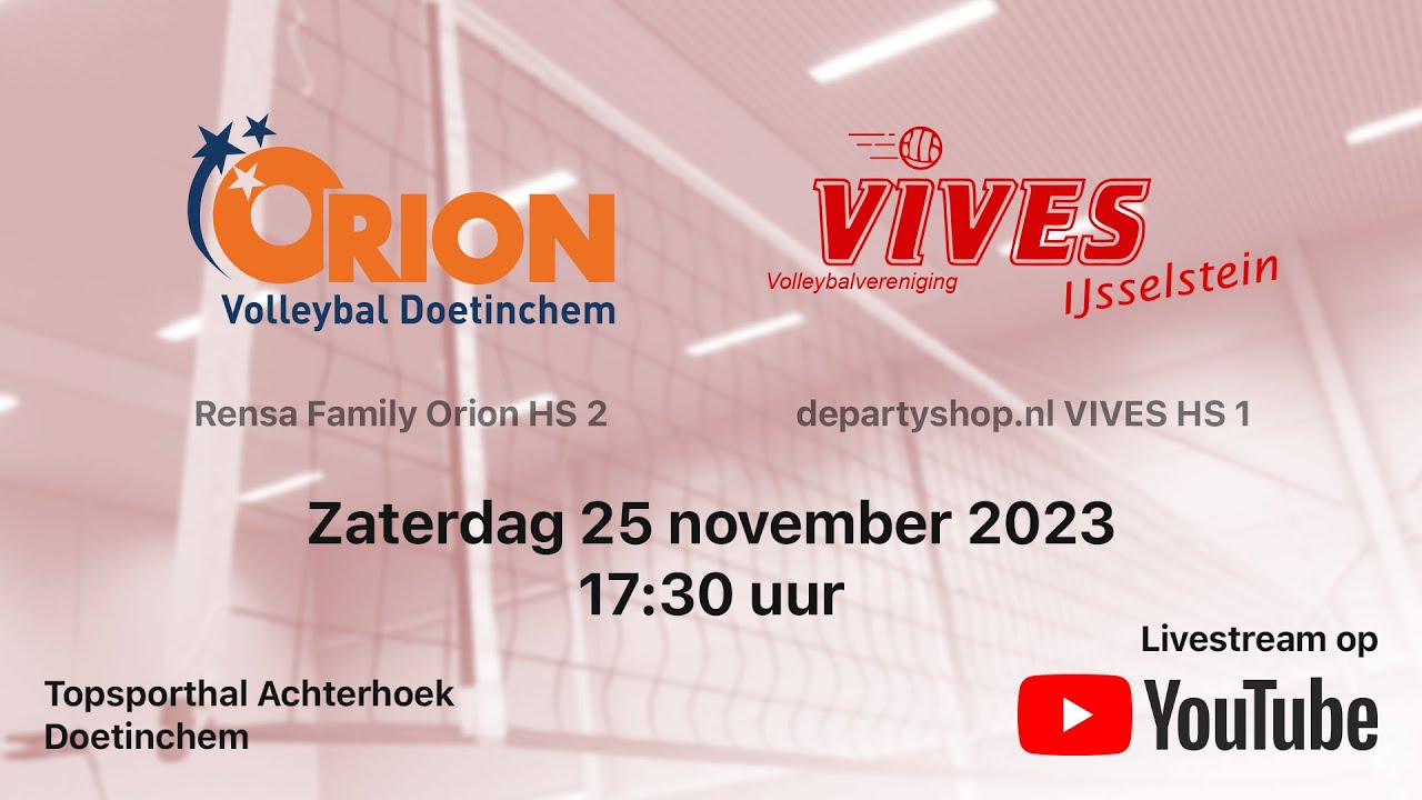 Orion HS 2 vs. VIVES HS 1, Topdivisie Heren A Volleybal