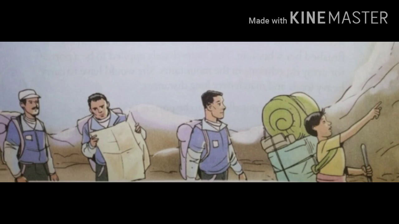 Class - 4  English  Lesson - 3 Tine and the faraway mountain.