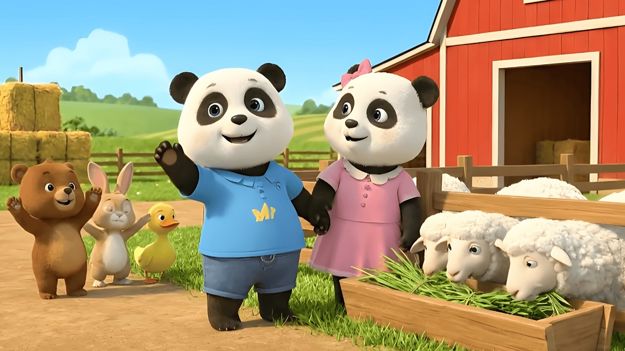 🐼 Фермерские приключения детеныша панды 🚜 | Один день в роли маленького фермера 🌾 | Детеныш панды
