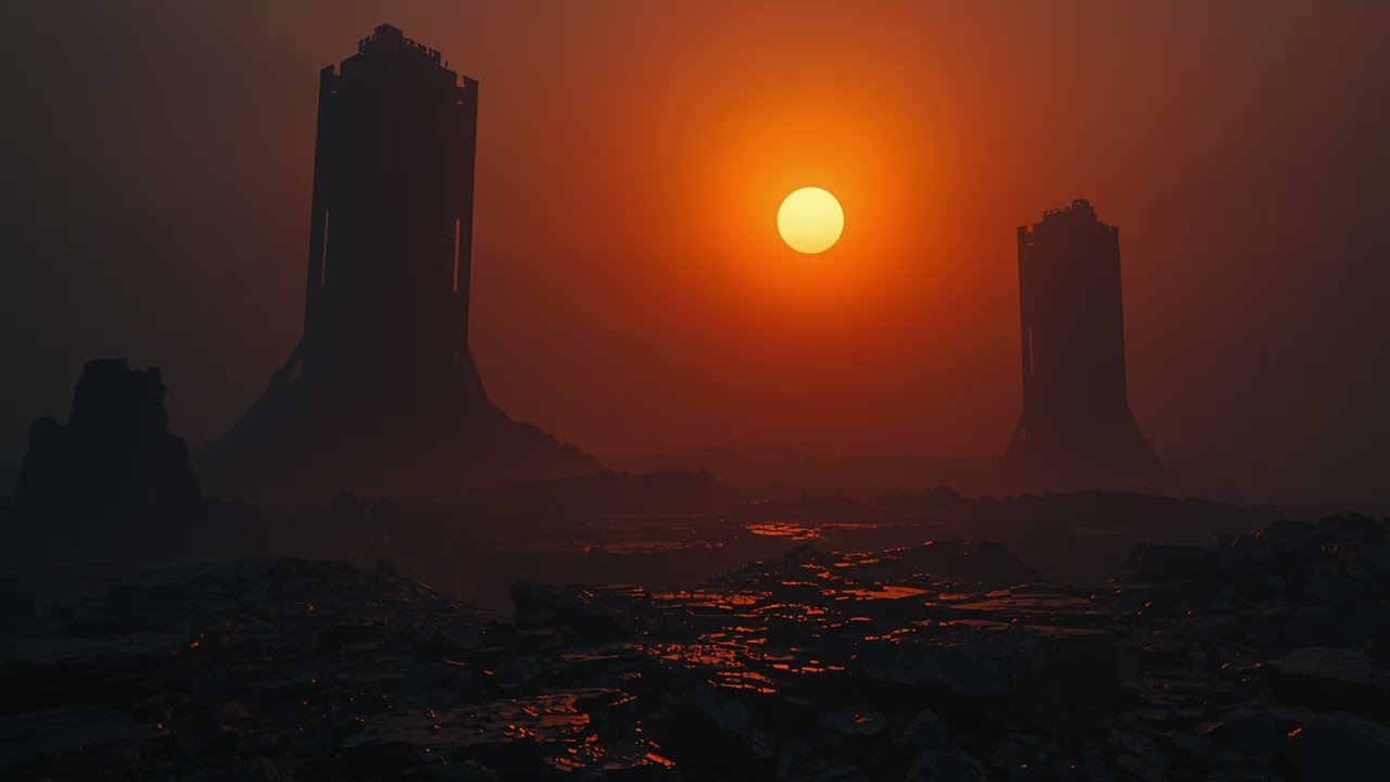 The Towers | Desert Planet Drone | Sci-Fi Ambient for Sleep, Study & Meditation