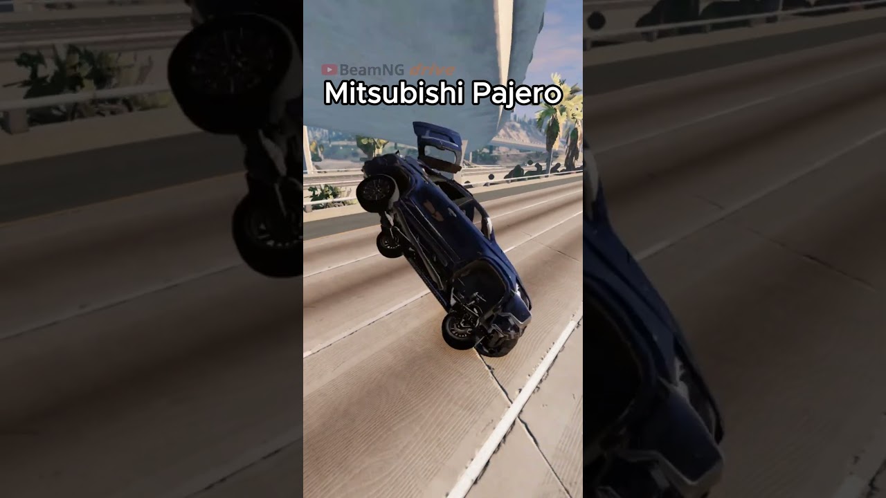 SUV Rollover Test - BeamNG.drive #shorts