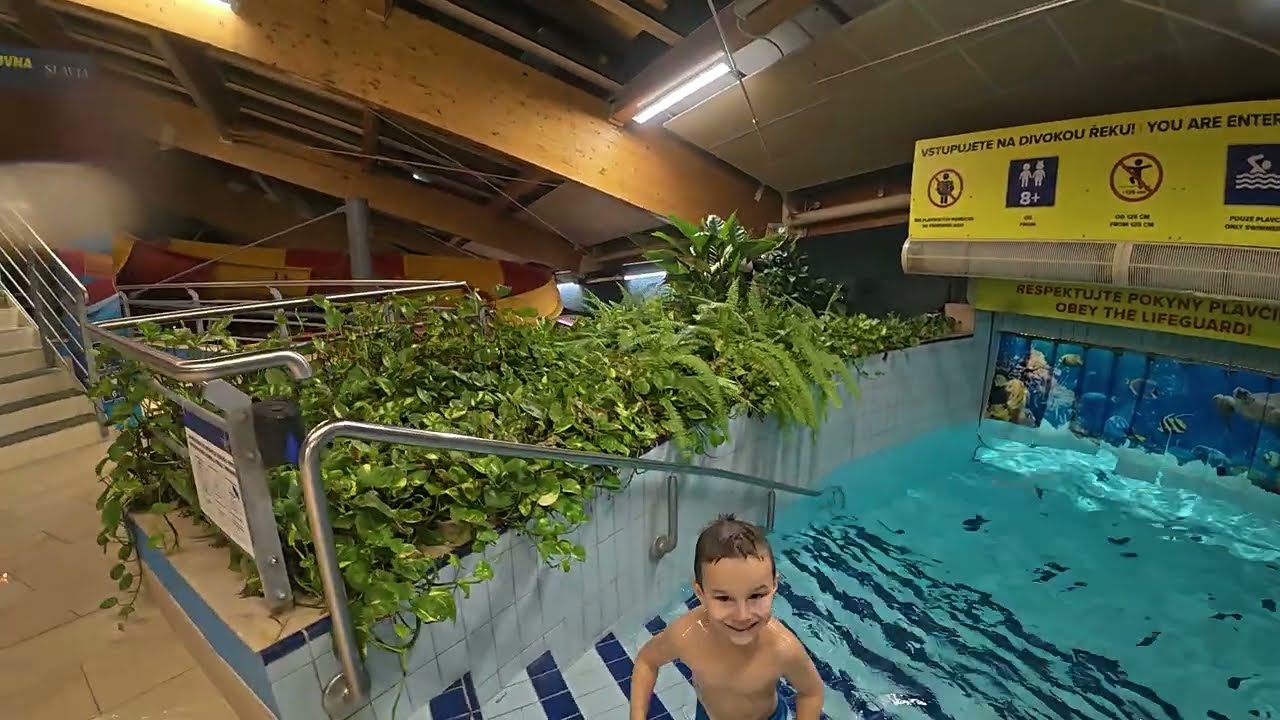 Canyon Wild River Water Slide Aquapalace Praha drive , waterpark , watertube , waterride , 2025/9