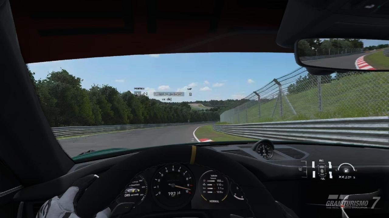 Porche 911 GT3 RS on the Nurburgring on GT7, PSVR2