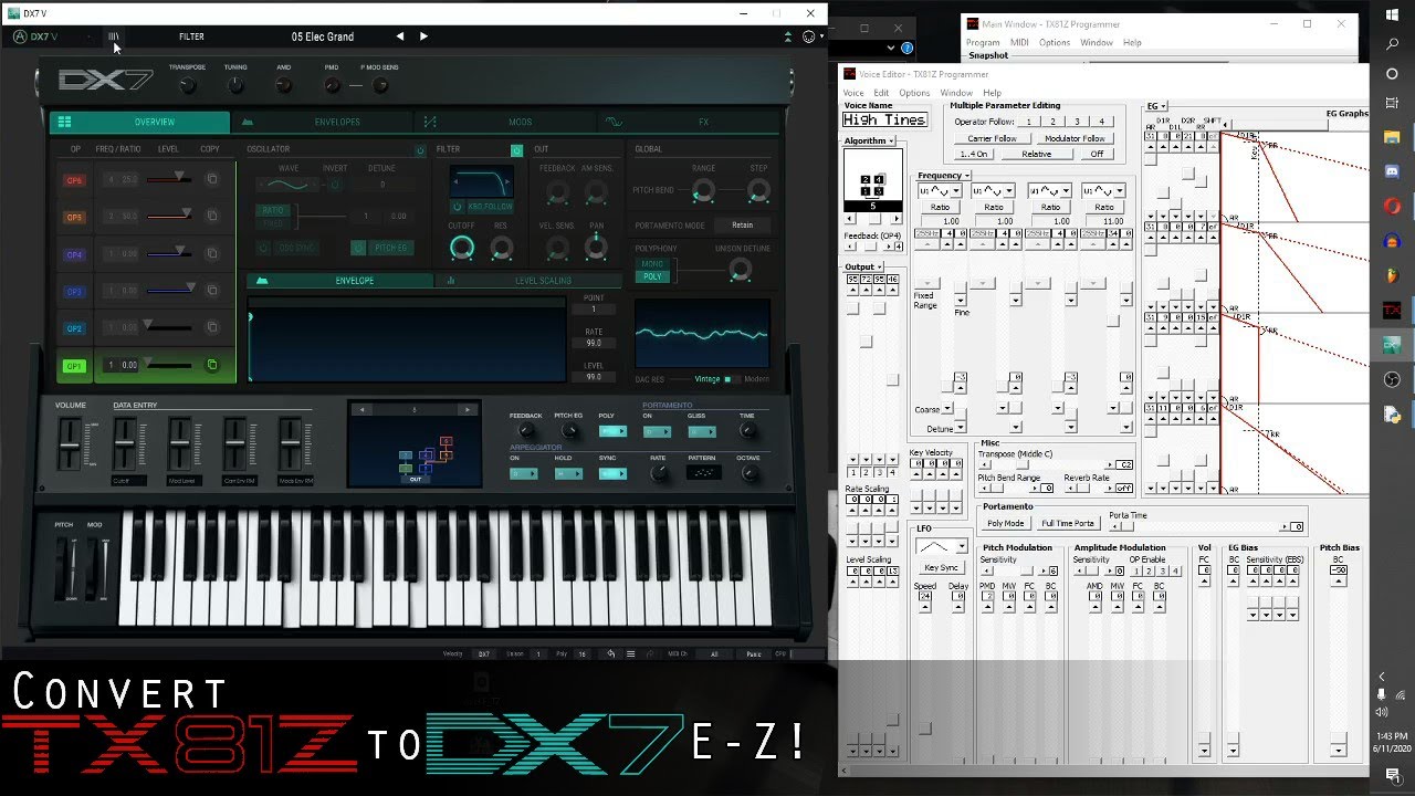Yamaha 4OP FM Presets in Arturia DX7V!