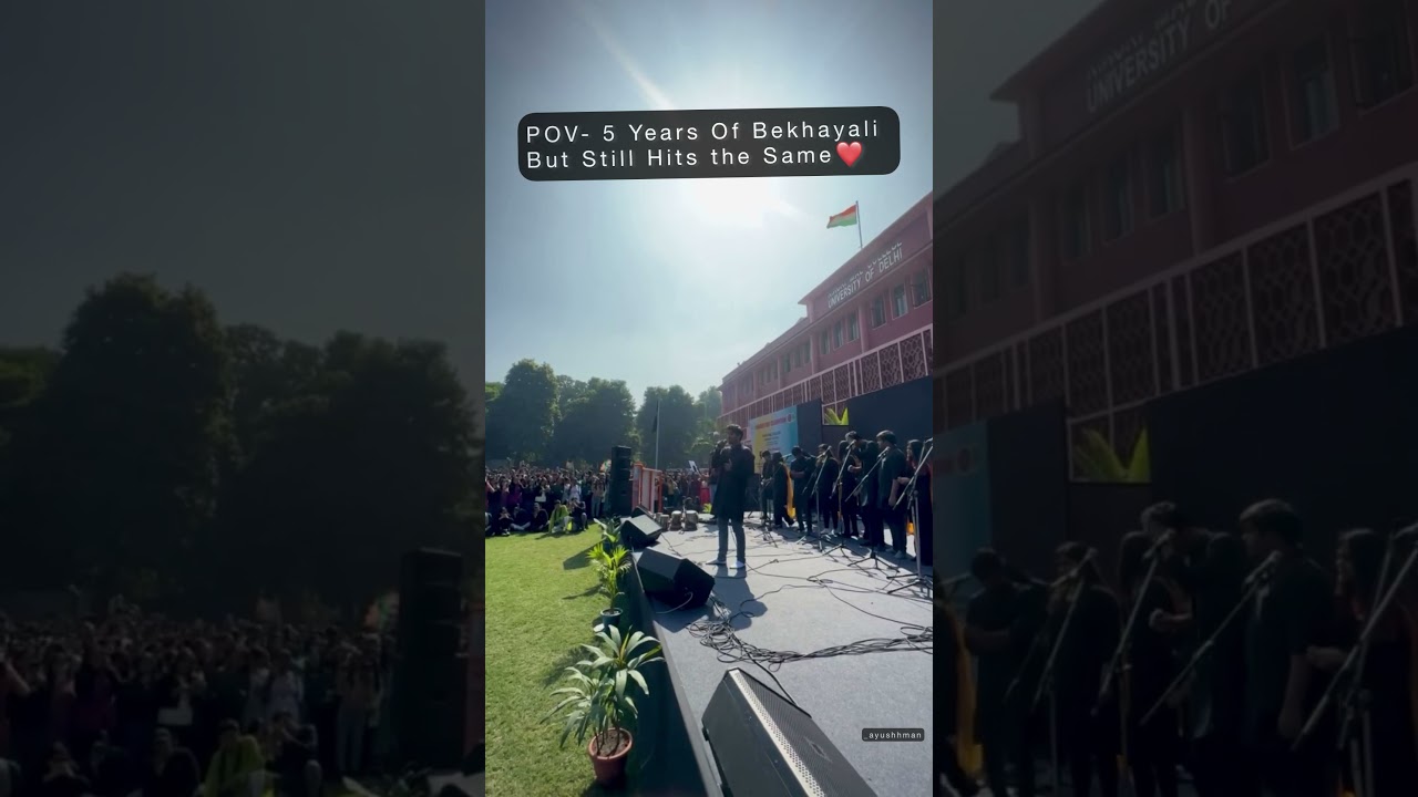 Bekhayali Live Performance at Delhi University - Ayushman Chaudhary