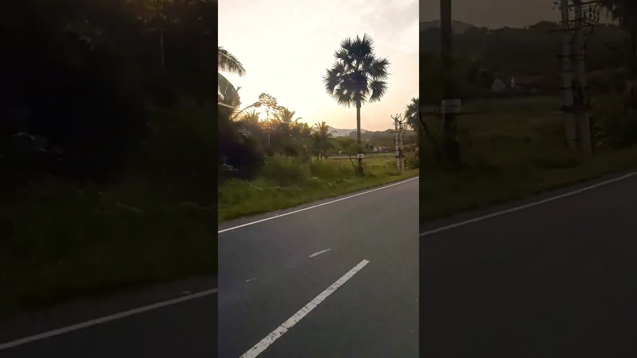 Sunset/ShutDown/traveling #asmr #nature #couplecamping #journey #bike #salemtomadurai #ridingcouples
