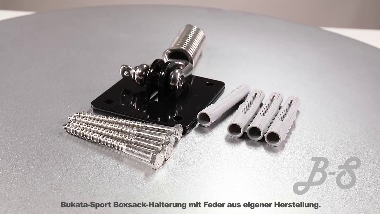 Boxsackhalterung mit Feder