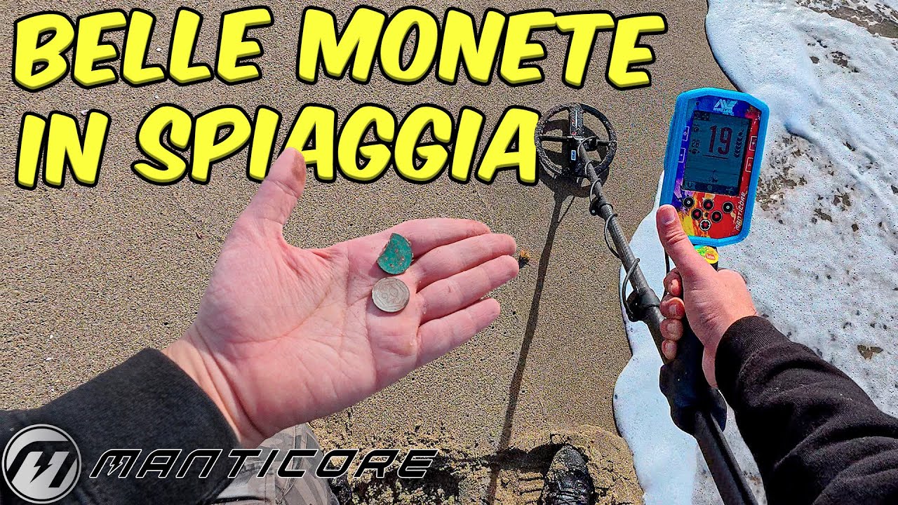 TROVO BELLE MONETE in SPIAGGIA - Ricerca con il METAL DETECTOR