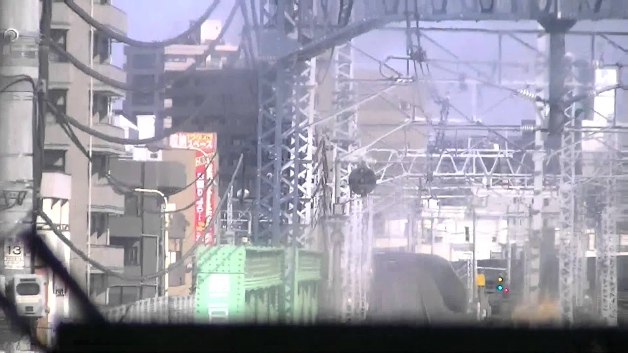 快速アーバン　上野&rarr;尾久通過　ノロノロ運転