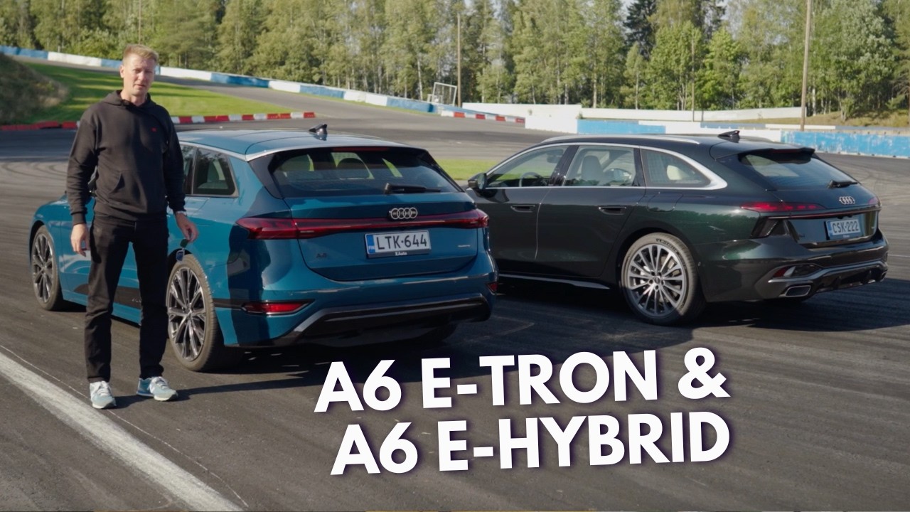 Testiss&auml; Audi A6 e-tron ja A6 e-hybrid (Teknavi 2025)