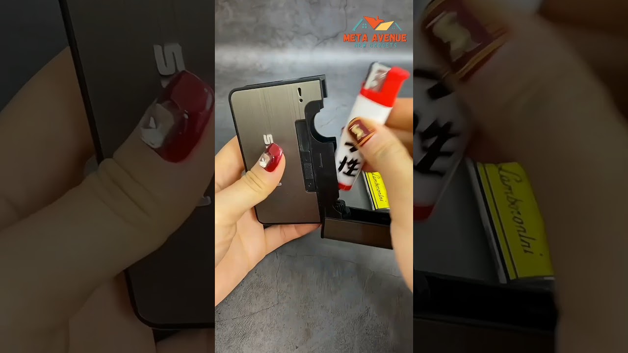 cigarette case with lighter holder | cigarette and lighter case | #gadgets #shorts