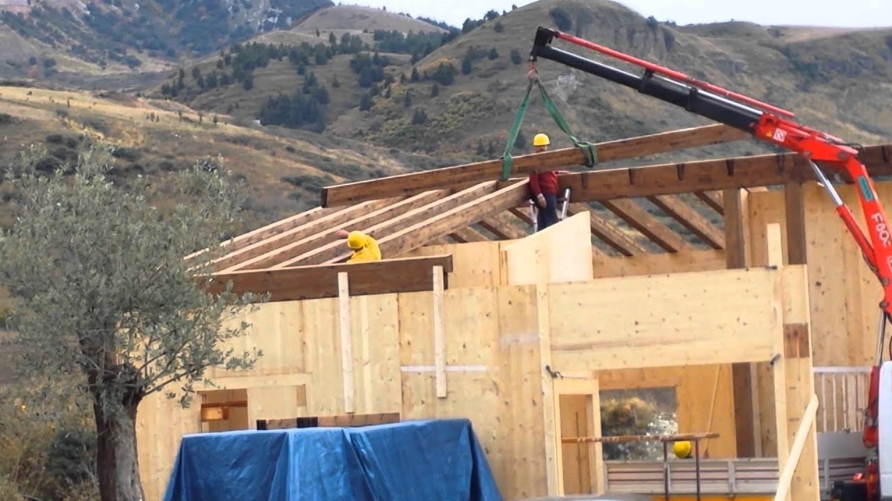 MONTAGGIO X LAM   case prefabbricate, tetti e tettoie in legno palermo sicilia 091-8678144