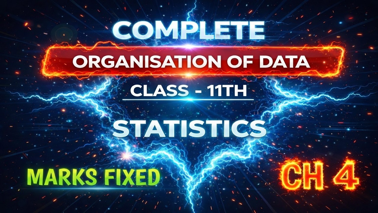 ORGANISATION OF DATA ONESHOT in 13 mins.!! | full marks✅
