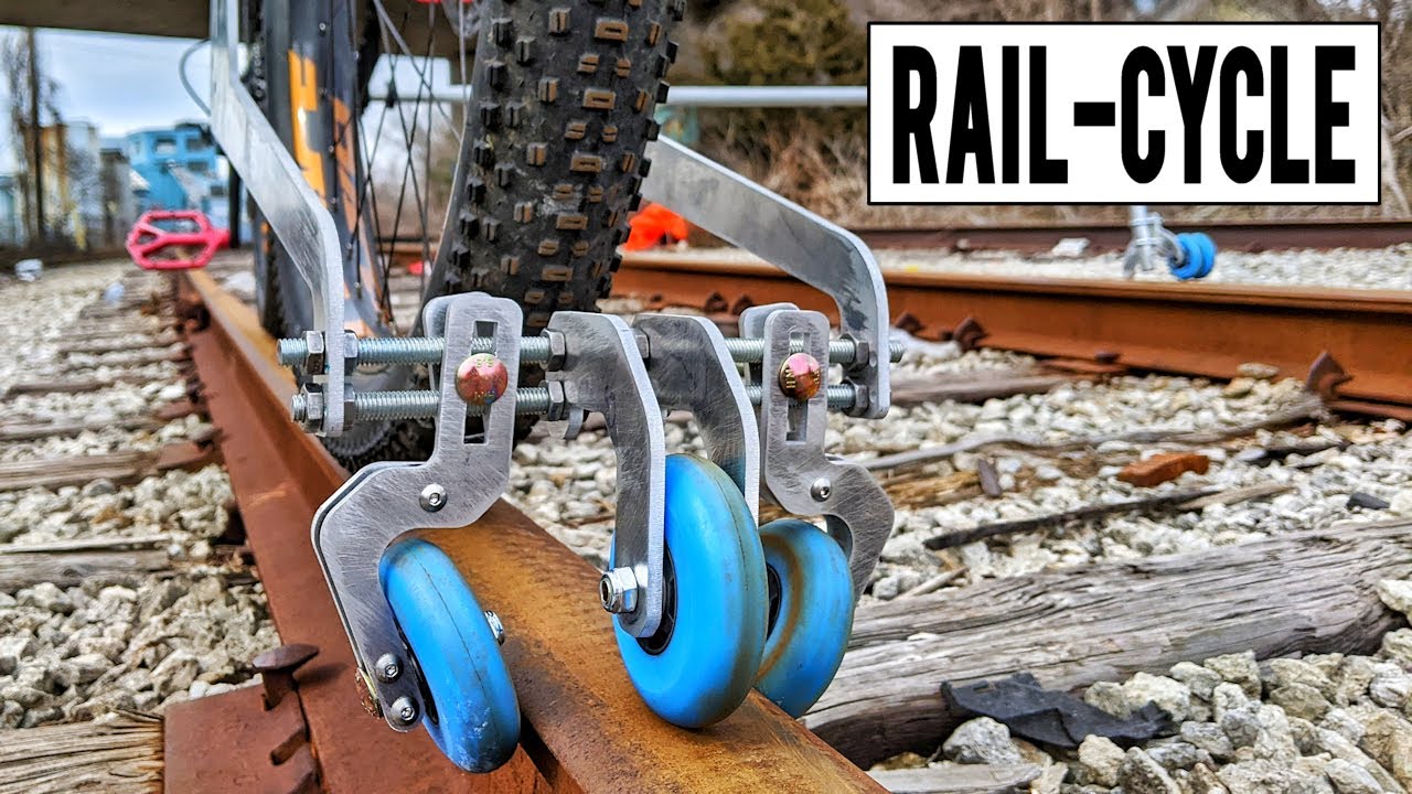 RAIL BIKE - Version 5 - Added adjustability & removed the outrigger -- Building my own railbike