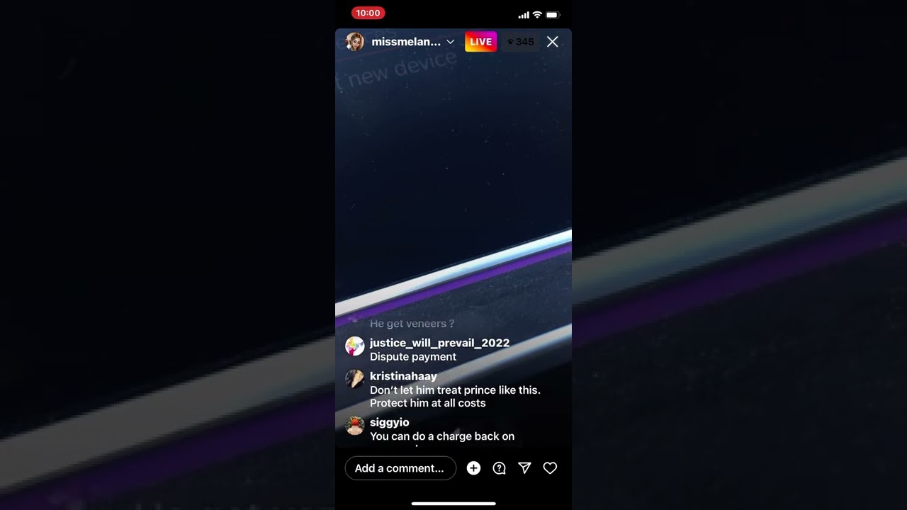 Melanie Martin’s live on IG 