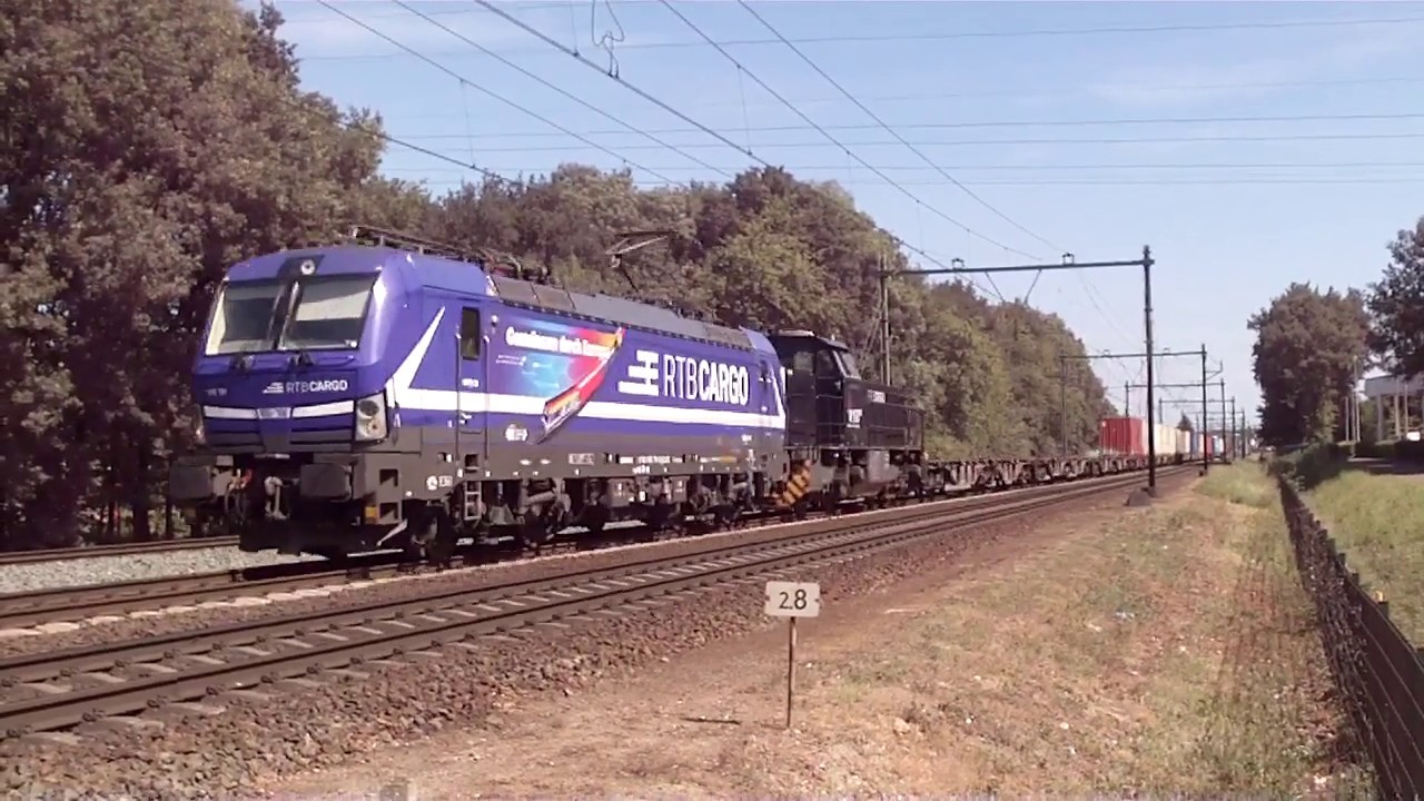Awesome Train Consist Electric Loco Blue Vectron with G1206BB Vossloh product Diesel Locomotive RTBC