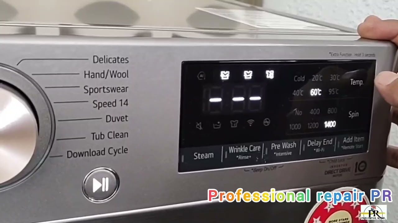 LG front loading automatic washing Machine LIVE demo WITH CUSTOMER everything explain
