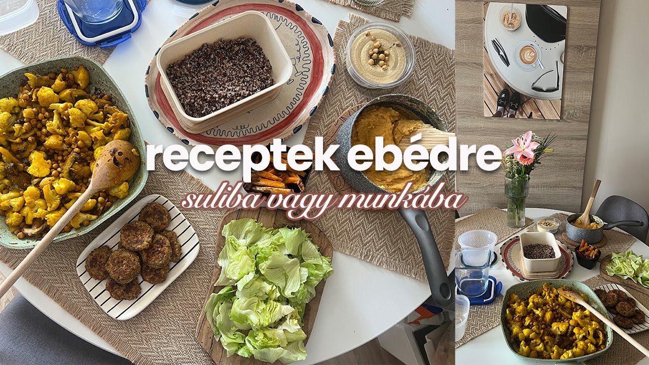 meal prep: vegán ebédötletek dobozolással