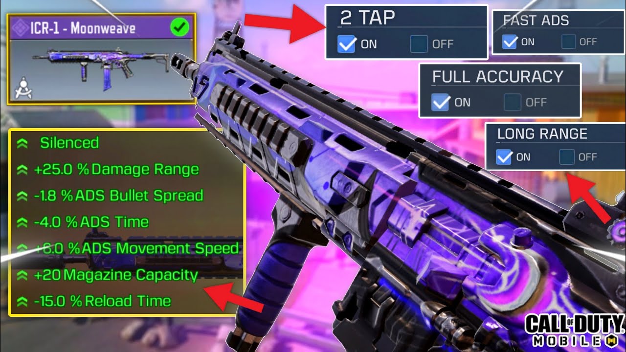 *NEW* ICR 1 Gunsmith Loadout "ZERO RECOIL" ICR 1 Best Attachments CODM | Season 10 COD Mobile