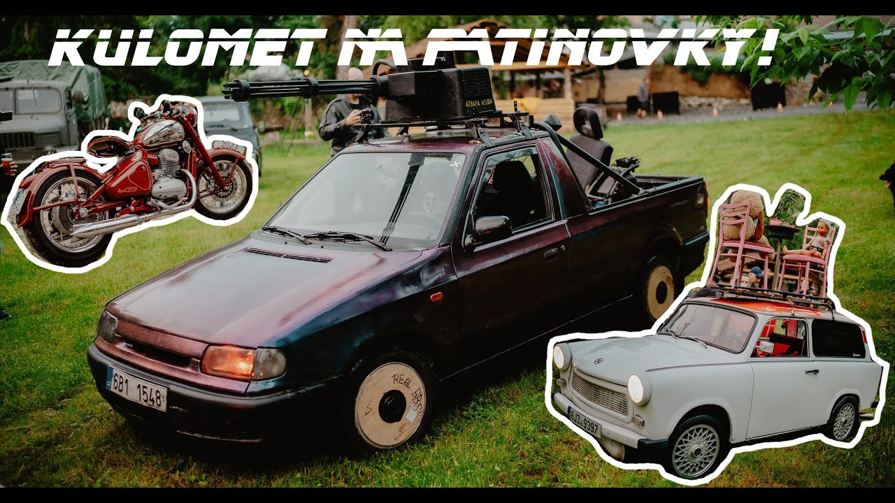 Sraz patinovek a bastlů - JAWA 350/360, 250/559, 175/450, Trabant 601