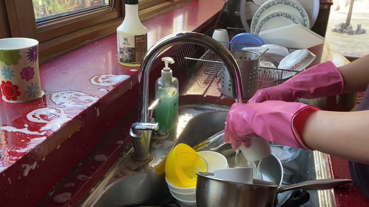 Dish Washing/Sink Cleaning ASMR 
