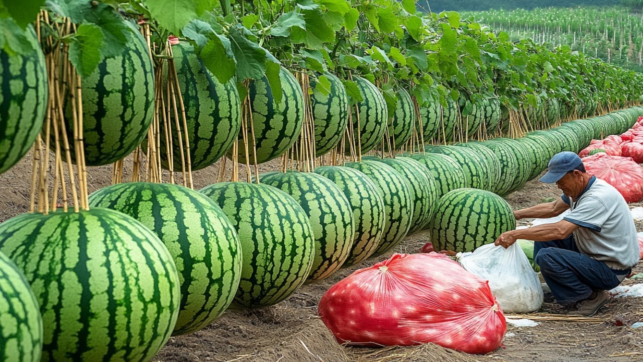Australian Farmers' 8000 Tons Watermelon Production Techniques - Agriculture Technology Discovery