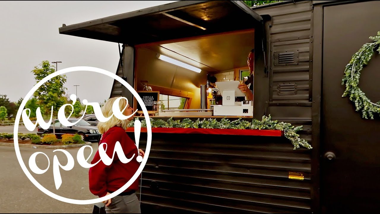 COFFEE TRAILER IS FINALLY OPEN!!