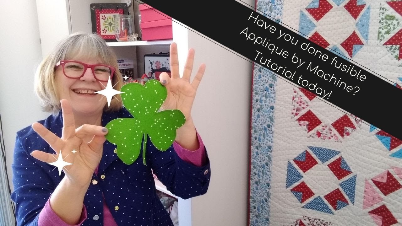 Do you want nice soft fusible applique by machine? I have the secret... Watch my tutorial!