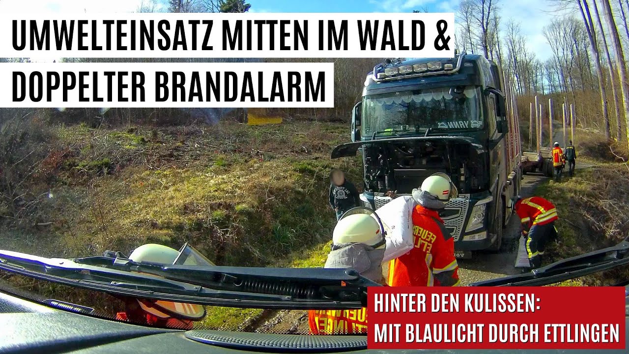 Umwelteinsatz mitten im Wald & Doppelter Brandalarm | Mit Blaulicht durch Ettlingen | Folge 3 - ER24