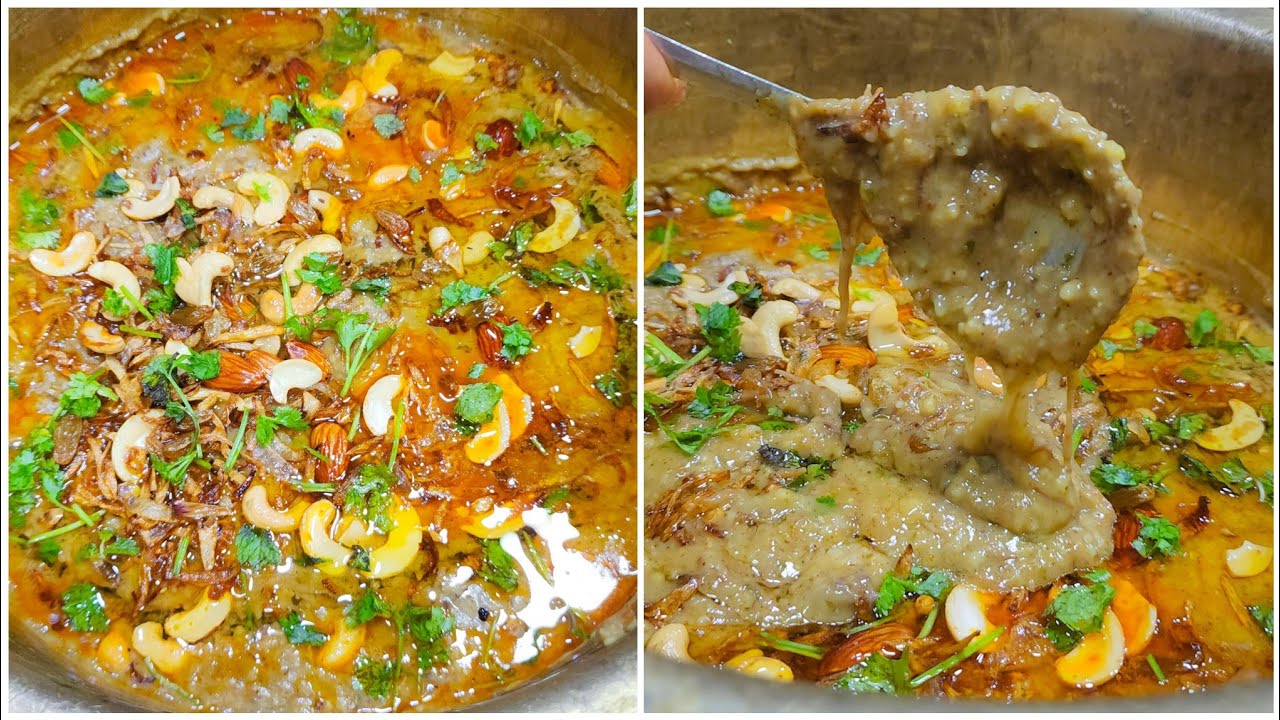 Mutton Harees 🤤 || Rich Creamy Reshedar Meat 🍖 Harees Recipe || Restaurant Style Harees by Saba ✨️