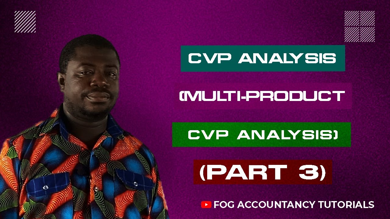 CVP (BREAK-EVEN) ANALYSIS (PART 3)